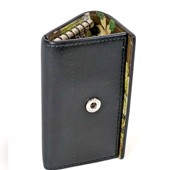 Gucci Blooms Green & Black leather key case floral pattern 6 ring Authentic - Picture 5 of 16